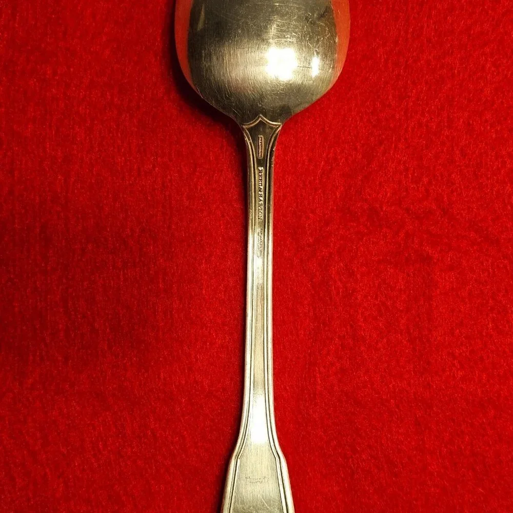Reed & Barton Silver-Plate Silverware Lot of 11 Table Spoons w/silvercloth -RARE